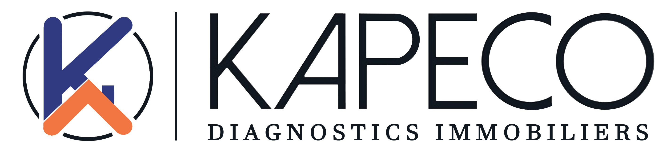 Logotype de Kapeco, diagnostiqueur immobilier.